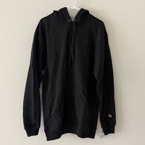 NEW Champion Pullover Fleece Hoodie Sweatshirt Black Men’s Large Tall LT NWT